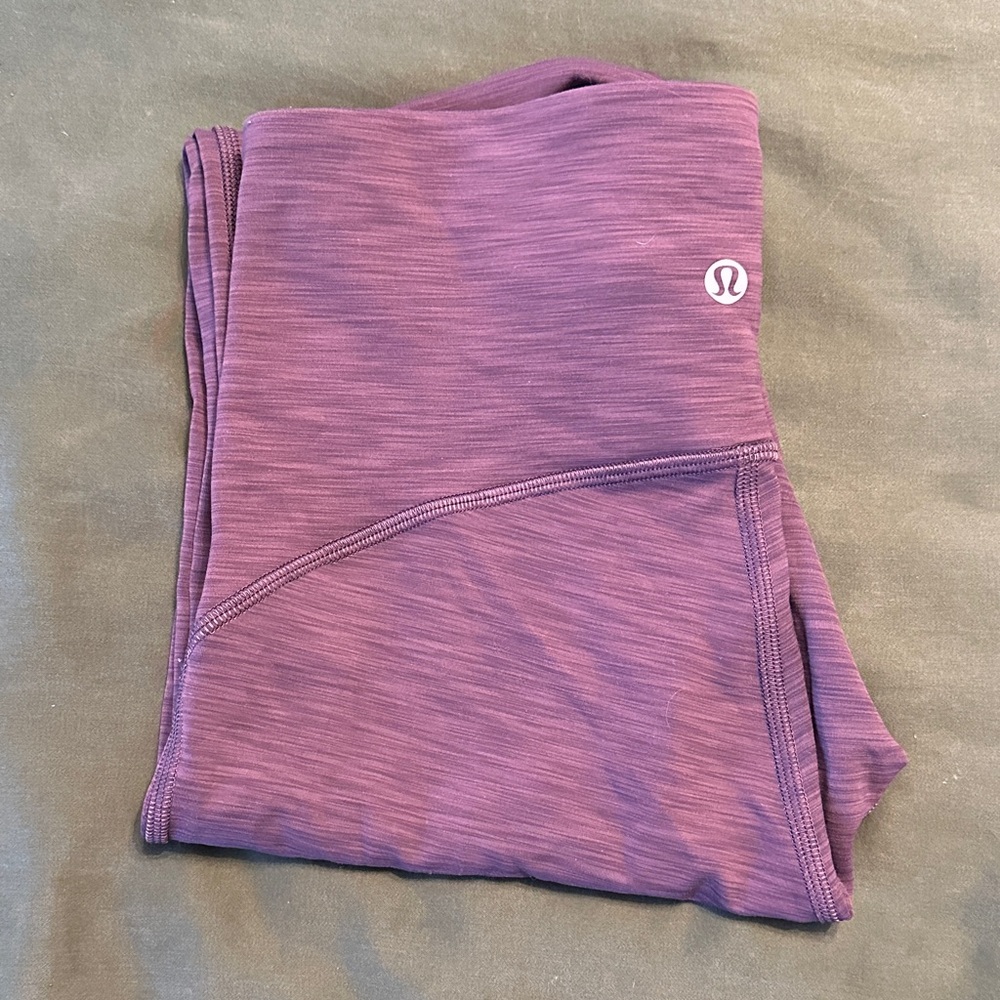 Lululemon Heathered Purple Leggings